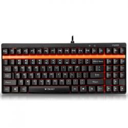 雷柏（Rapoo）V500 机械游戏键盘 机械黑轴 黑色版 